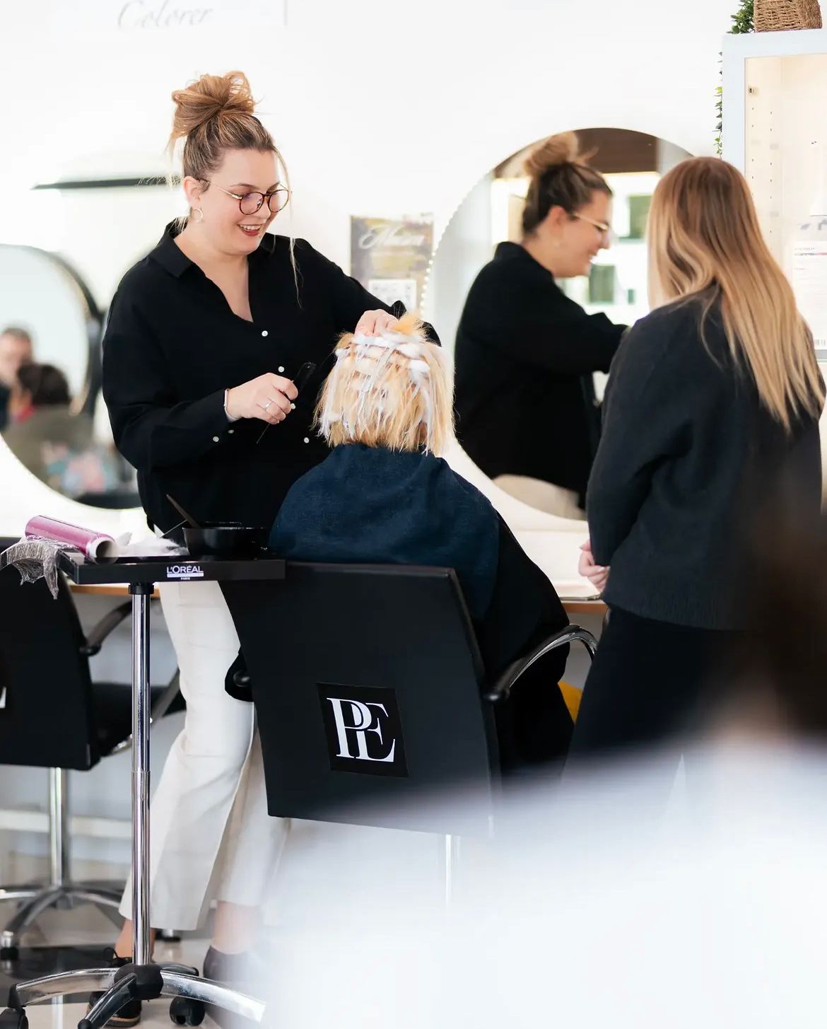 Équipe Philippe Ester en balayage client